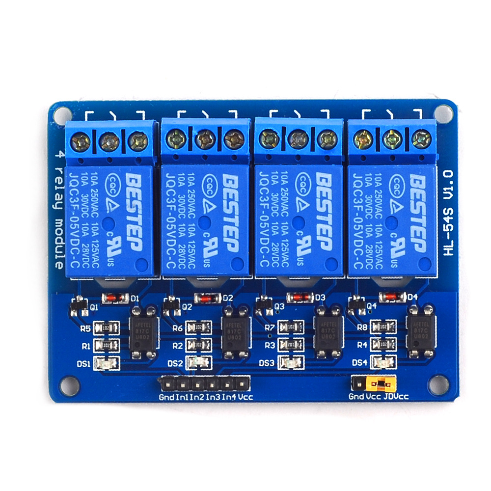 5V 4 ช่องโมดูลรีเลย์ 4 ช่องรีเ - Relay Module 4 Channel บทวิจารณ์และราคา