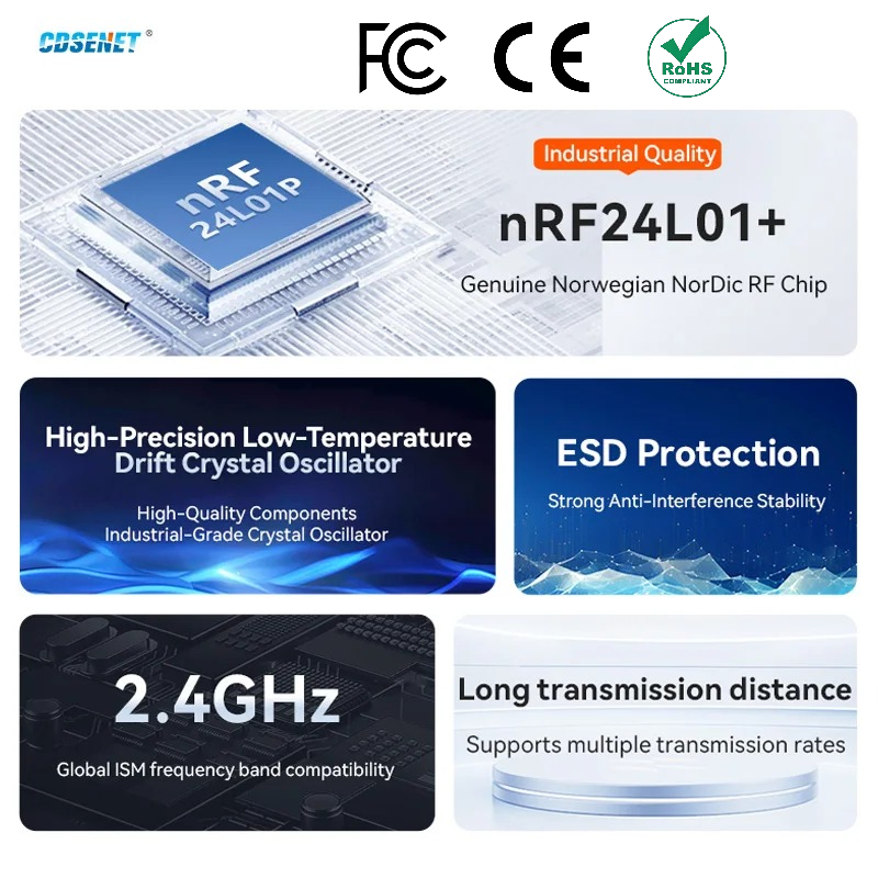 2 ชิ้น nRF24L01+ PA LNA 2.4GHz - Oled Display 0.96 บทวิจารณ์และราคา