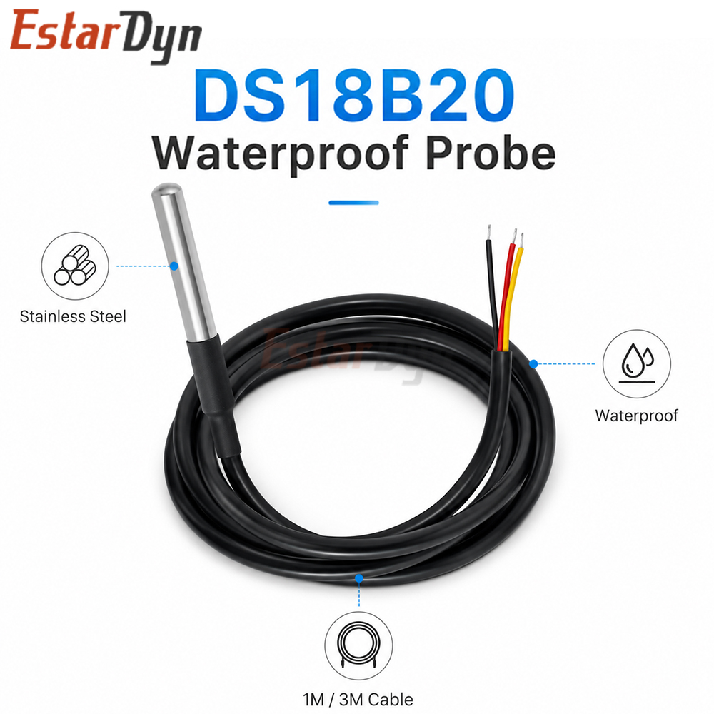 เอสตาร์ดิน DS18B20 เซ็นเซอร์วั - Ds18B20 บทวิจารณ์และราคา