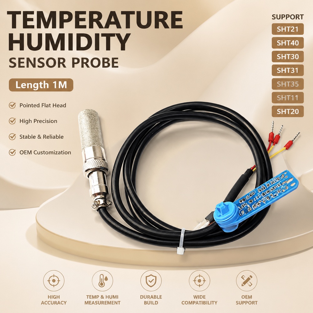 สายเคเบิลโพรบเซ็นเซอร์วัดอุณหภ - Sht31 บทวิจารณ์และราคา