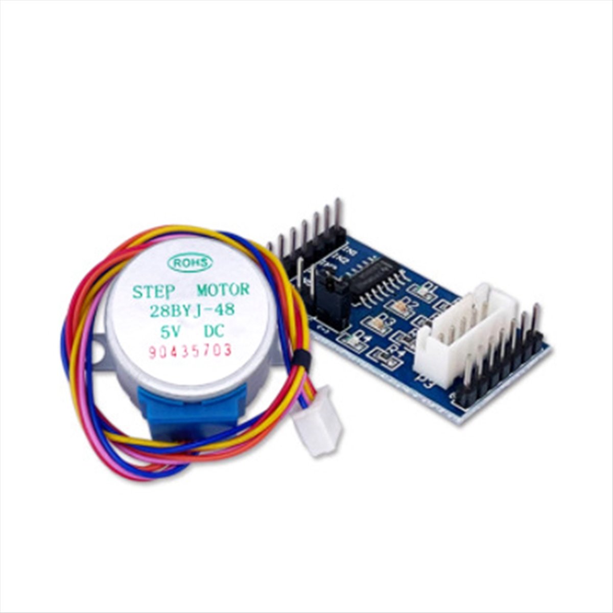 Stepper Motor 28Byj - 【อะไหล่มอเตอร์】มอเตอร์สเต็ปเปอร์แบบมีเกียร์ 28BYJ-48 ใช้ไฟ DC 5V และโมดูลบอร์ดควบคุมมอเตอร์สเต็ปเปอร์
