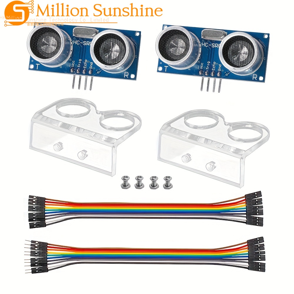 Ultrasonic Sensor Hc-Sr04 - 2 ชิ้น HC-SR04 โมดูลเซ็นเซอร์อัลตราโซนิกสำหรับ Arduino R3
