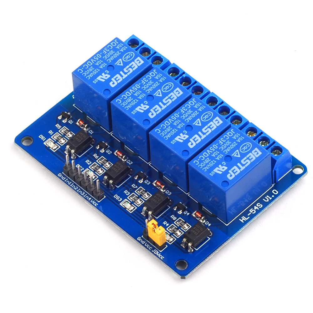 5V 4 ช่องโมดูลรีเลย์ 4 ช่องรีเ - Relay Module 4 Channel บทวิจารณ์และราคา
