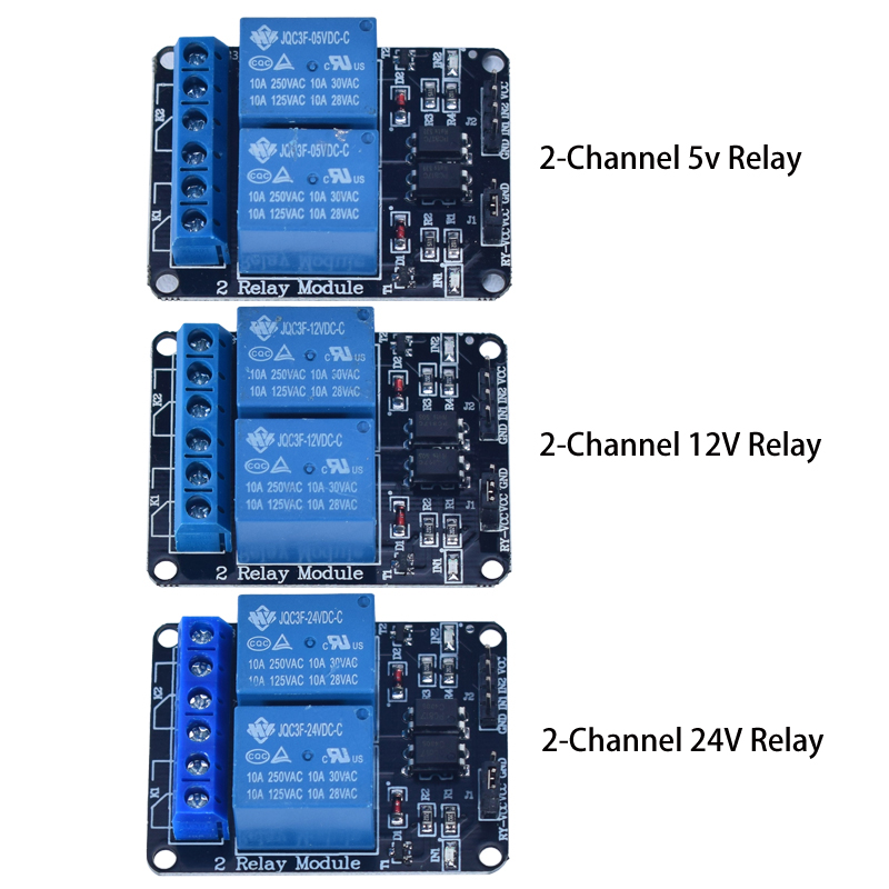 โมดูลรีเลย์ DC 5V 12V 24V 1 2  - Relay Module 4 Channel บทวิจารณ์และราคา
