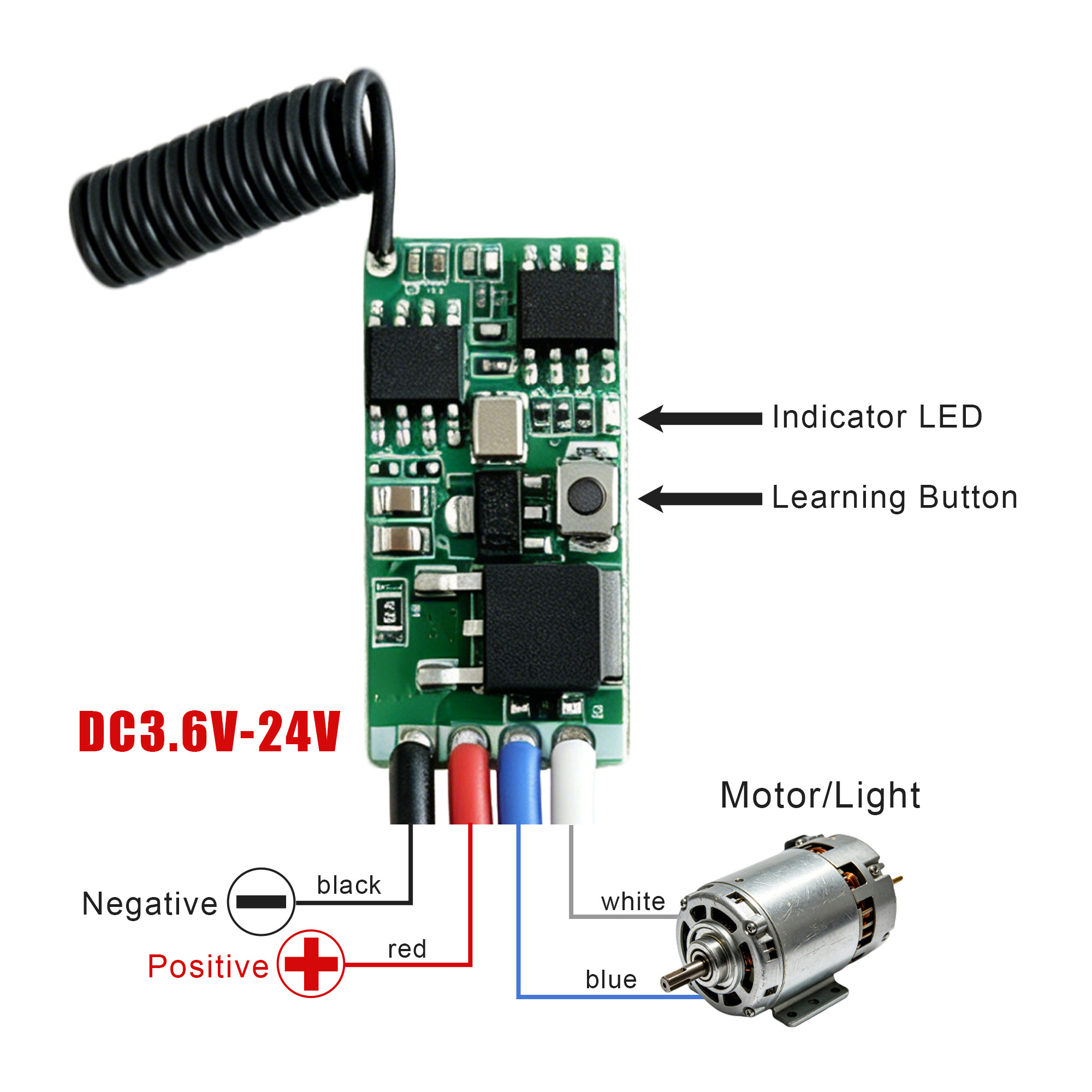 DC 3.7V-24V 433MHz มินิไร้สาย  - Joystick Module บทวิจารณ์และราคา