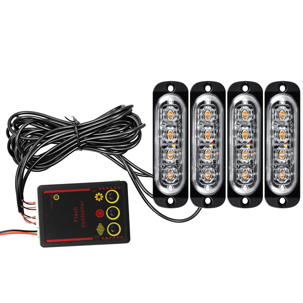 ไฟฉุกเฉิน LED 12V 24V สีเหลือง - Buzzer Module บทวิจารณ์และราคา
