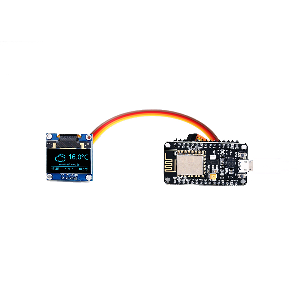 ESP8266 Weather Station DIY ชุ - Oled Display 0.96 บทวิจารณ์และราคา