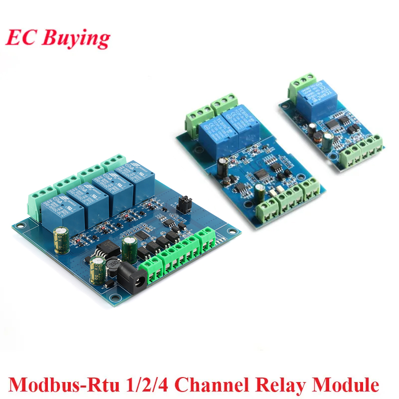 โมดูลรีเลย์ Modbus RTU 1 2 4 ช - Relay Module 4 Channel บทวิจารณ์และราคา