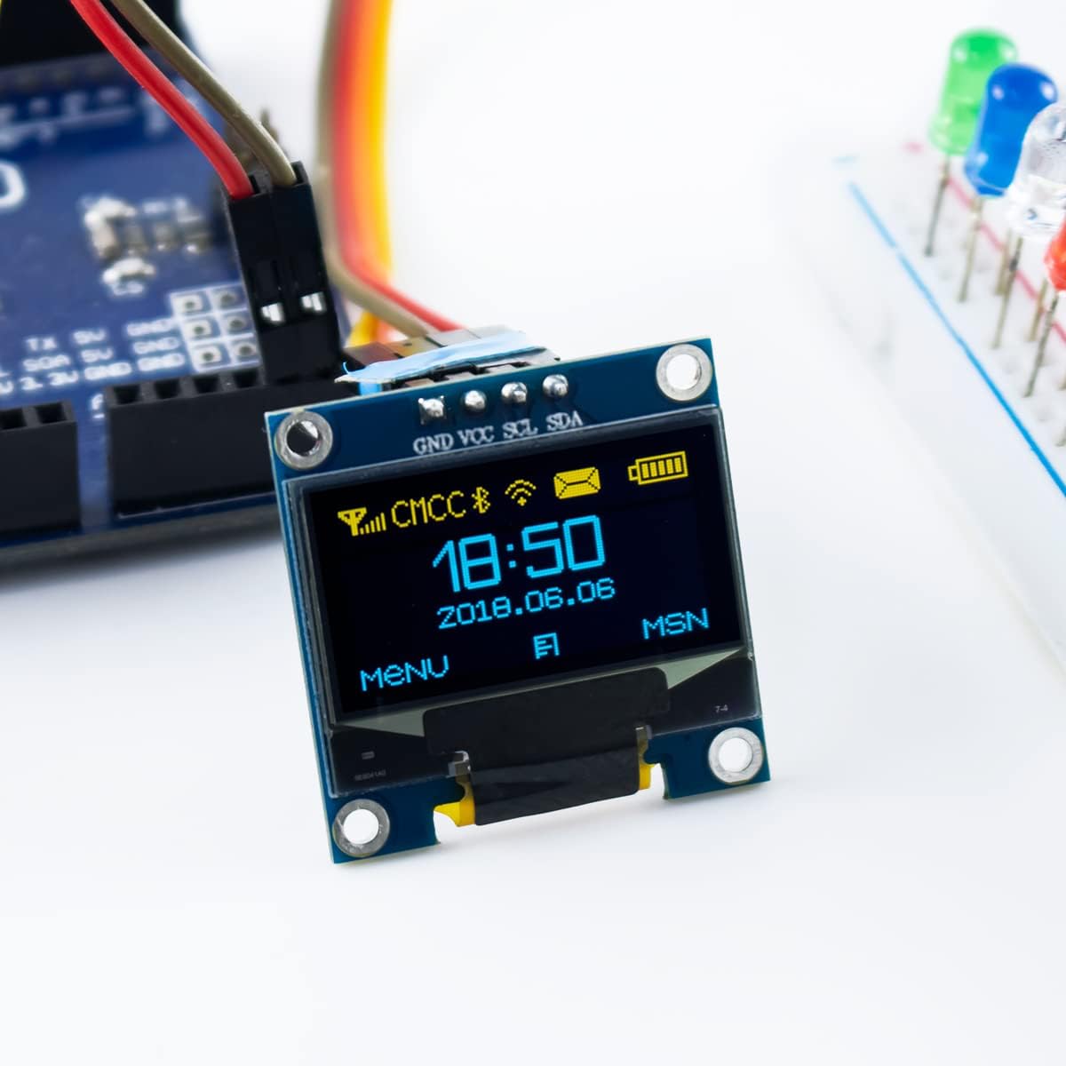 5 Pcs 0.96 นิ้ว OLED I2C IIC โ - Oled Display 0.96 บทวิจารณ์และราคา
