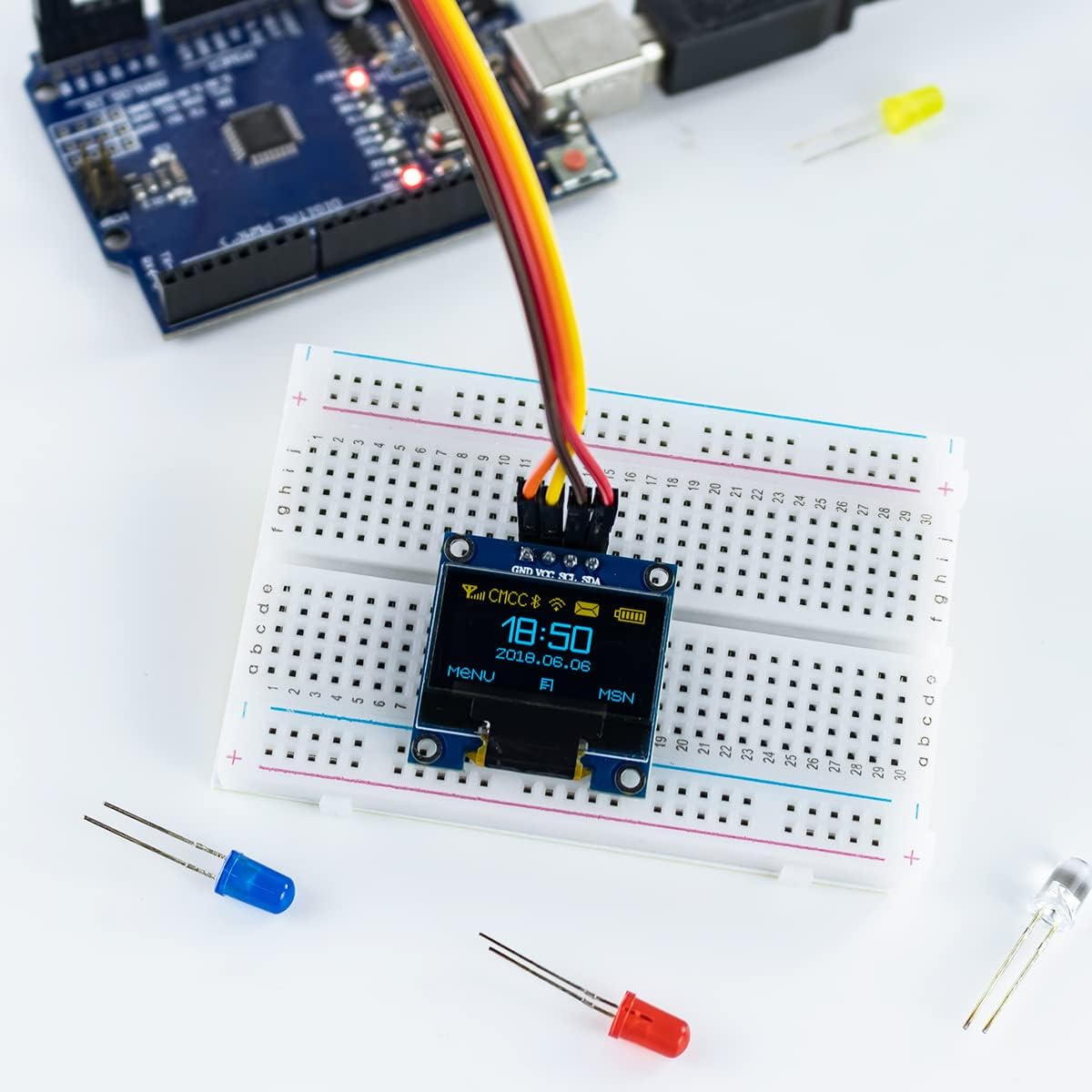 5 Pcs 0.96 นิ้ว OLED I2C IIC โ - Oled Display 0.96 บทวิจารณ์และราคา