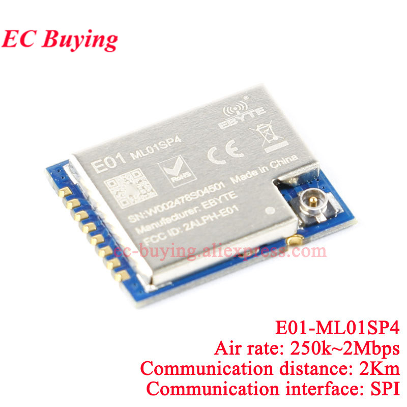 10 ชิ้น/1 ชิ้น E01-2G4M27SX ML - Nrf24L01 บทวิจารณ์และราคา