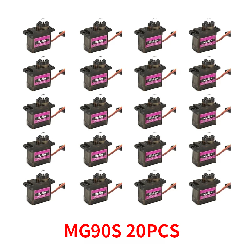 4/5/10/20PCS MG90S เกียร์โลหะ  - Servo Sg90 บทวิจารณ์และราคา