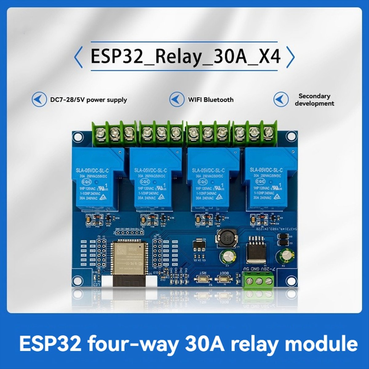(AD11] โมดูลรีเลย์ 4 ช่อง 30A  - Relay Module 4 Channel บทวิจารณ์และราคา