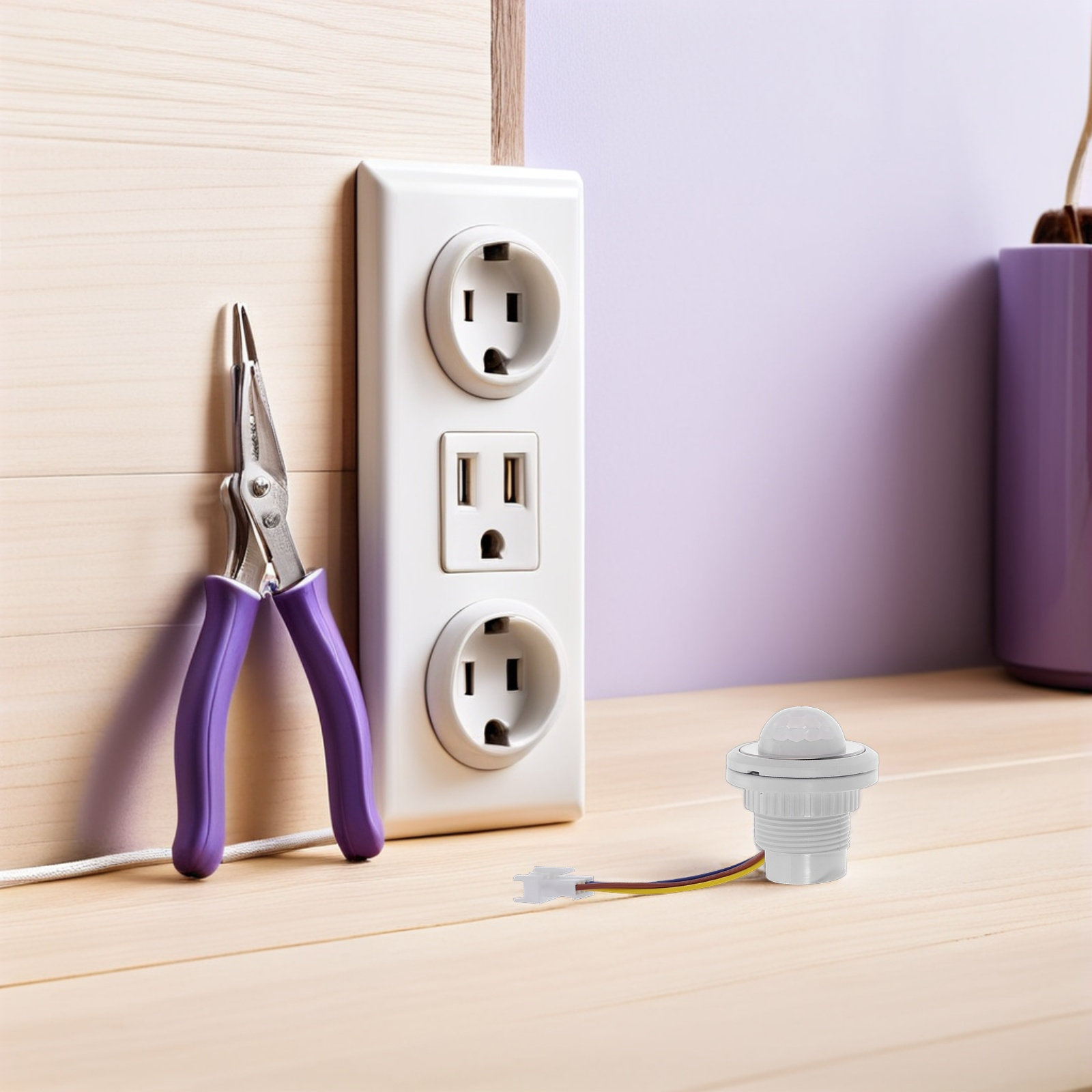 สวิตช์ไฟเซ็นเซอร์ตรวจจับความเค - Pir Motion Sensor บทวิจารณ์และราคา