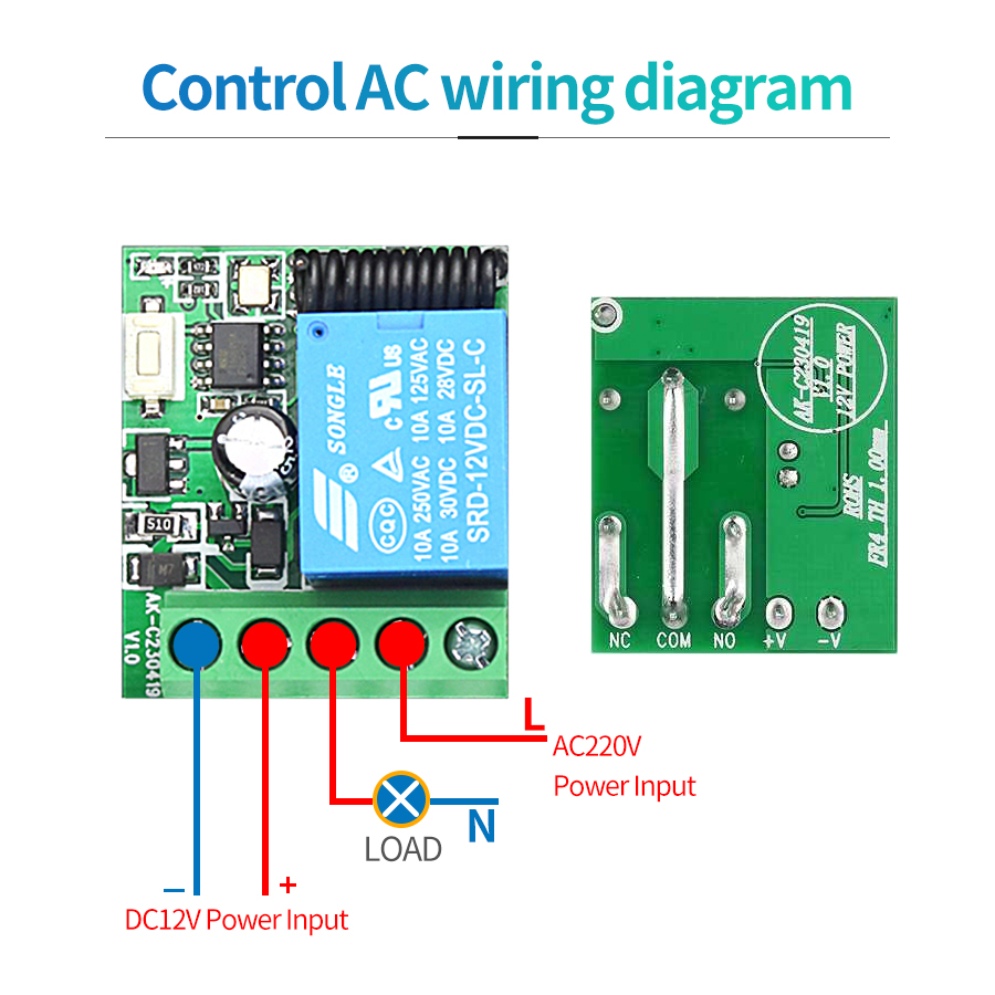 433MHz สวิตช์ DC12V ไร้สายแบบ  - Ir Remote Module บทวิจารณ์และราคา