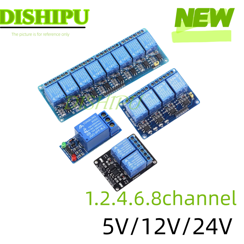 โมดูลรีเลย์ DC 5V 12V 24V 1 2  - Relay Module 4 Channel บทวิจารณ์และราคา