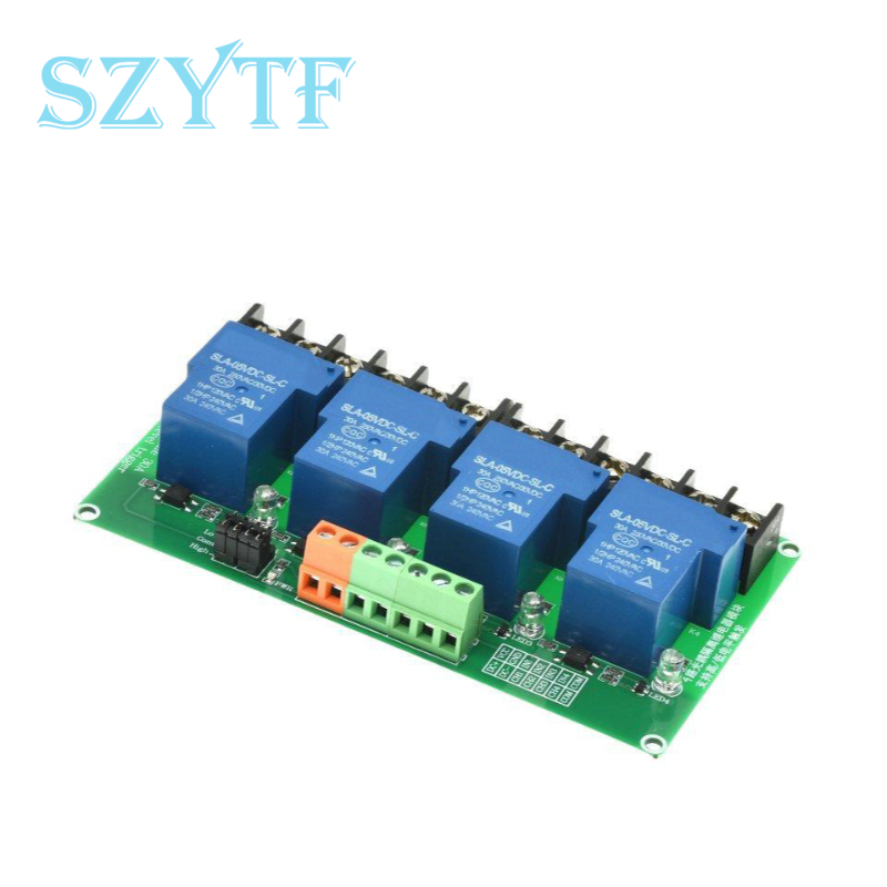 โมดูลรีเลย์ 1 2 4 8 ช่อง 30A พ - Relay Module 4 Channel บทวิจารณ์และราคา