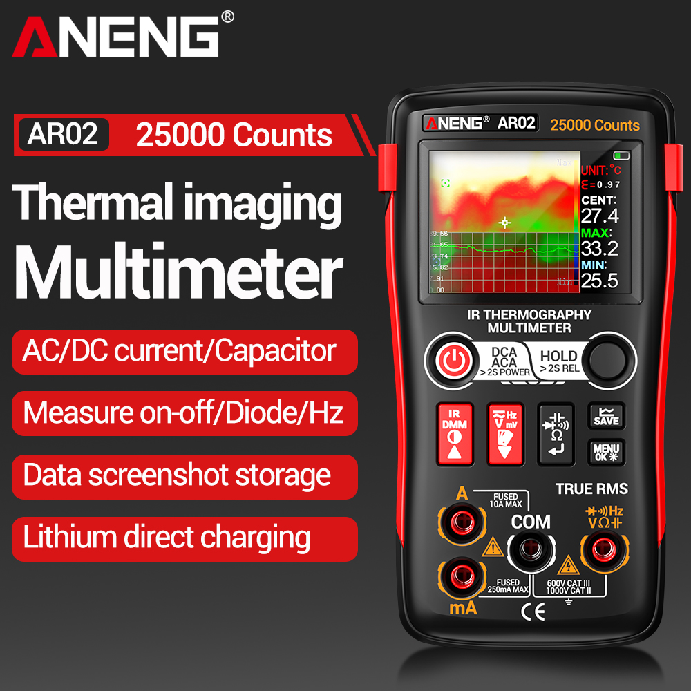 ANENG มัลติมิเตอร์สำหรับถ่ายภา - Tft Display 2.4 บทวิจารณ์และราคา