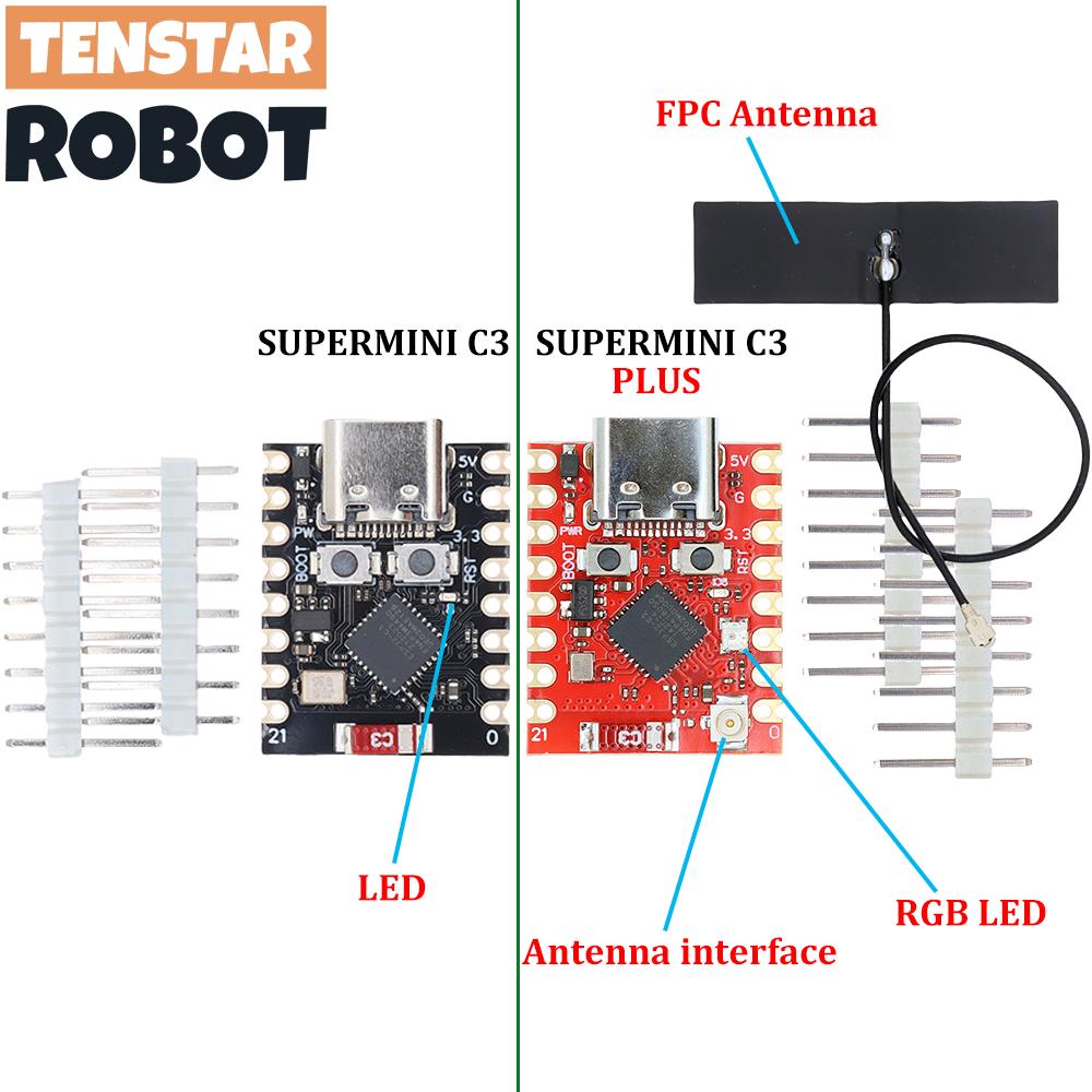 บอร์ดพัฒนา TENSTAR ESP32-C3 Su - Lora Rfm95 บทวิจารณ์และราคา